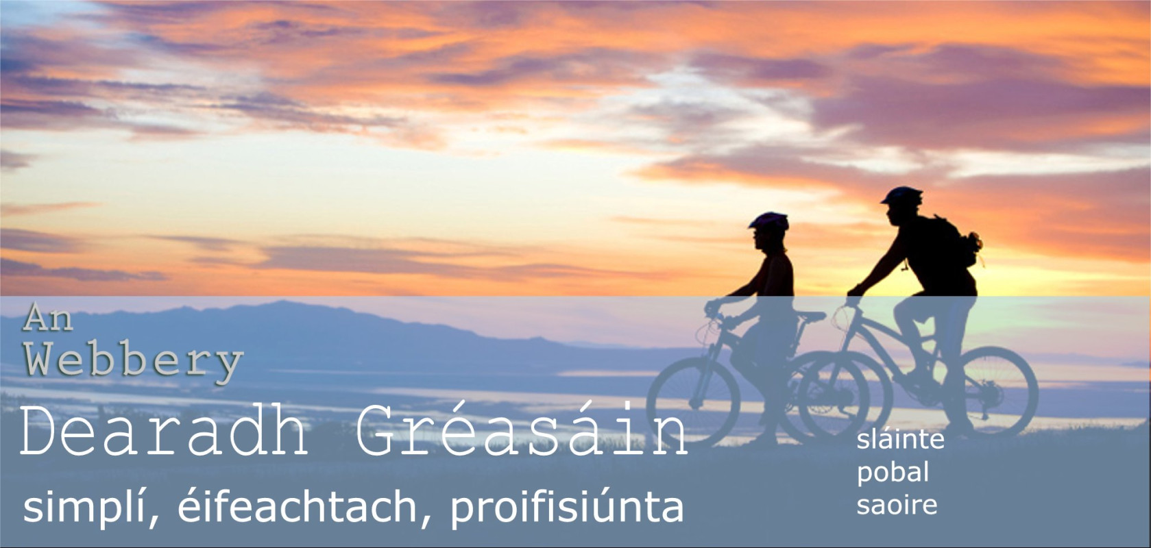 Dearadh Gréasáin - Simplí, Éifeachtach, Proifisiúnta - Sláinte - Pobal - Saoire / health - community - holidays